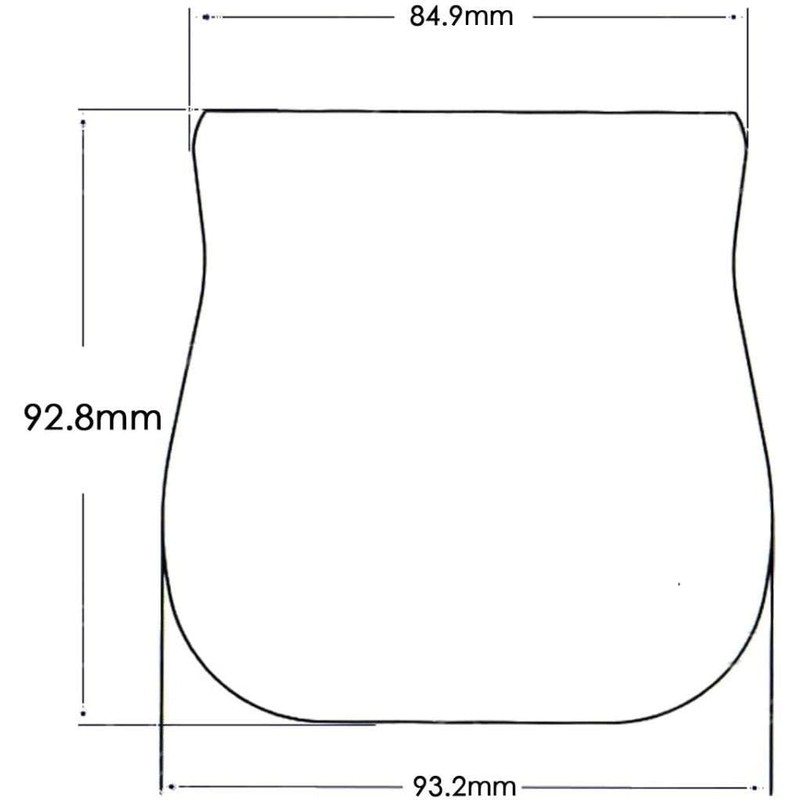 Dopro Replacement Vintage Ashtray Tele Bridge Cover Protector for Fender