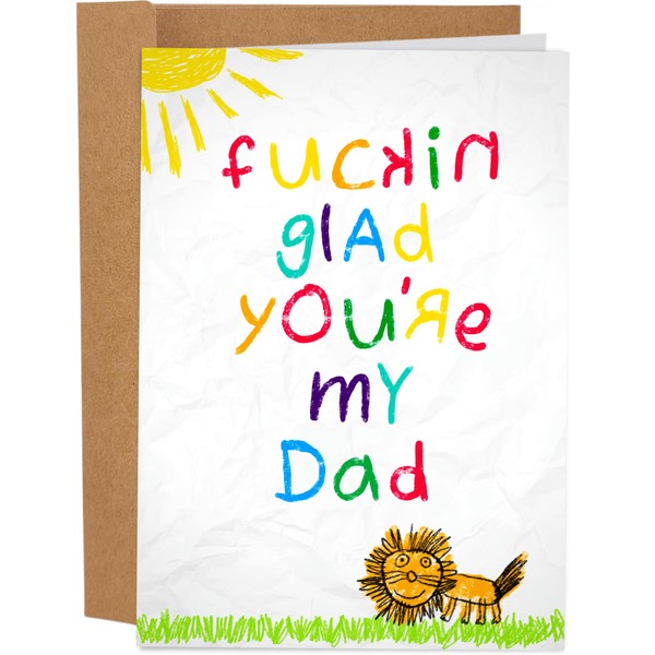 Sleazy Greetings Funny Father's Day Card | Glad You Are