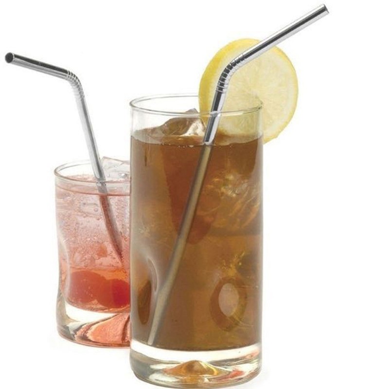 MIXIAO Stainless Steel Drinking Straws, Reusable Metal Drinking Straws with