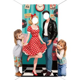 WADORN Western Jail Theme Photo Banner for Party Decor, 5.9x2.9ft Western Cowboy Prison Photo Door Backdrop Props Decor Large Fabric Photography Background Birthday Party Supplies for Indoor Outdoor