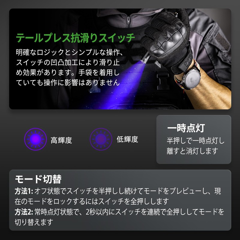 Penlight, LED Flashlight, 250 Lumens (K33UV)