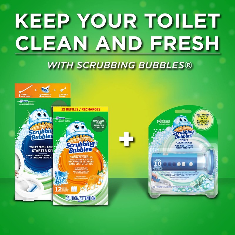 Fresh Toilet Brush Refills - 8 Pack