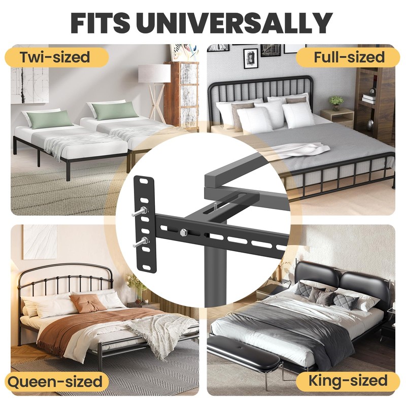 Ruiru Bro Universal Headboard Brackets for Adjustable Bed Base, Headboard