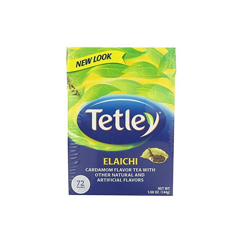Tetley Tea, Elaichi, 72 Tea Bags