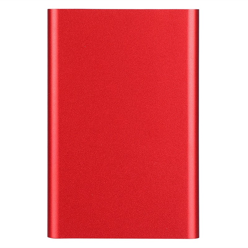 TYPE C Mobile Hard Disk External Red Metal Case for