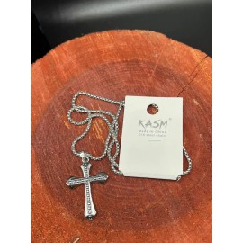 Trend Cross delicate Necklace 28'' Stainless Steel