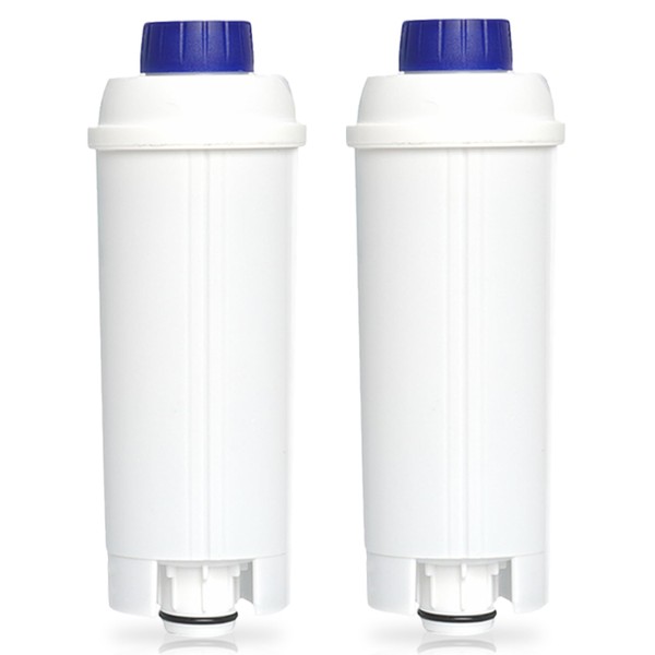HEOMAITO DLSC002 Water Filter for Delonghi Coffee Machines, DeLonghi Replacement Filter Cartridge, Filter Cartridge Compatible with Dinamica, Magnifica s, ECAM/ESAM/ETAM/BCO/EC, Pack of 2