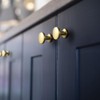 Yanxia Set of 12 Sleek Champagne Bronze Cabinet Knobs with