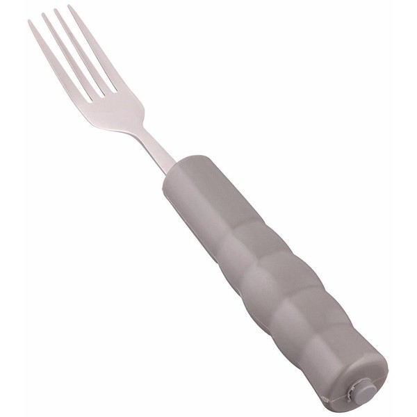 Sammons Preston - 49829 Weighted Fork with 8 oz. Additional Weight, 1" Diameter Handle, Grip Fork is Comfortable & Easy to Hold Adaptive Utensil, Adaptive Fork Stabilizes Tremors & Shakes, 4.5" Long Handle