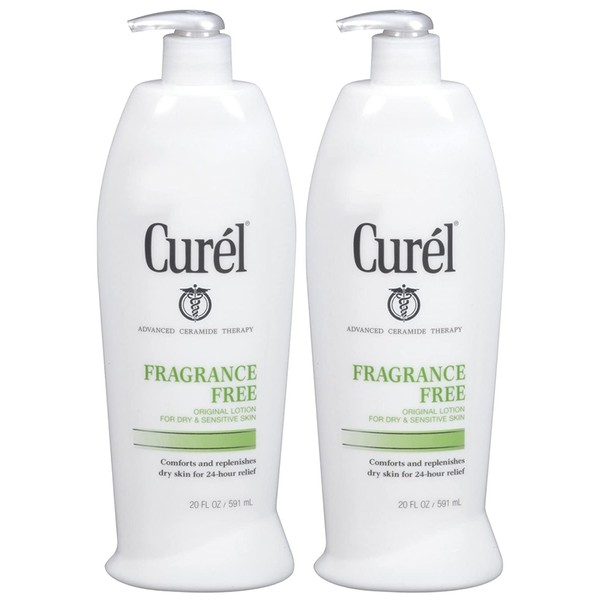 Curel Body Lotion - Fragrance Free - 20 oz - 2 pk