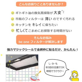 B1 Shop Deep Boot Type Ventilation Fan Filter (17.7 x 35.4 inches (45 x 90 cm) 1 Piece Range Filter, Extra Thick 0.2 inch (6 mm) Flame Retardant, B1 Filter, Half Cover Filter (H4590)