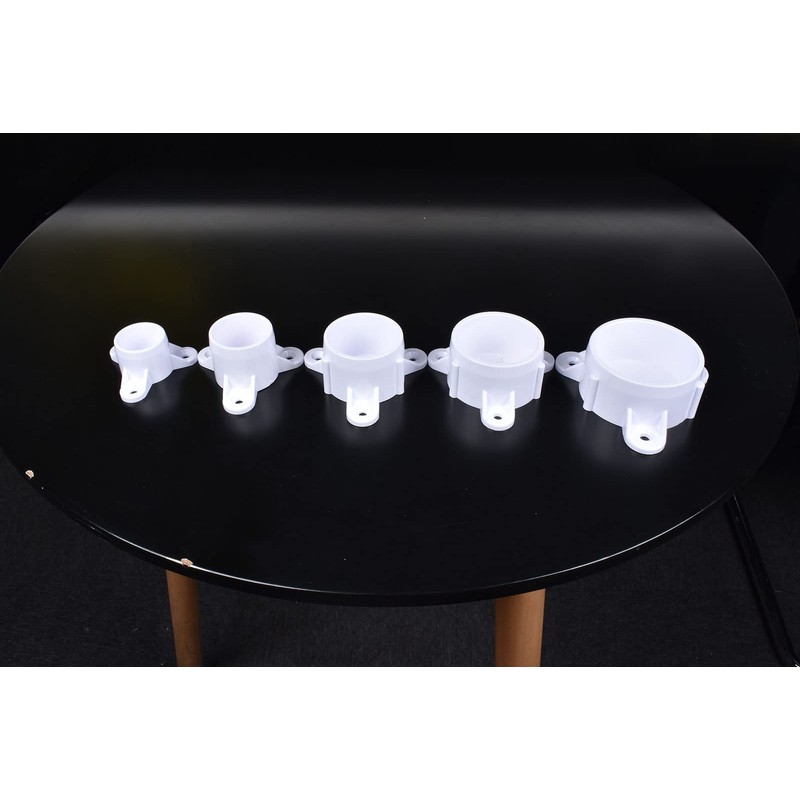 PVC Flange Cap for Pipes 3/4" (10-Pack), Furniture-Grade Table Leg