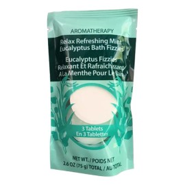 Tabletas Efervescentes Para Baño De Tina Aromaterapia Imp. Blanco Mint & Eucalyptus