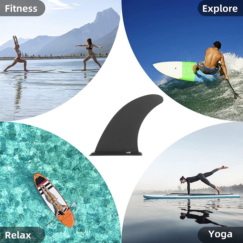 EIKEJI Removable Universal Sup Fin,Paddle Board Fin,Surfboard Sup Fin,Detachable Center