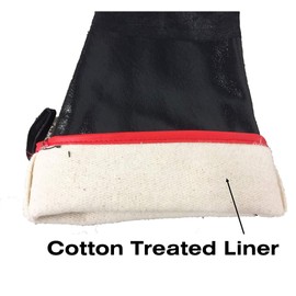 Oil Shield® 26"" High Heat Neoprene Glove, 450 Degree Temp Rating, 100% Neoprene, 450 Degree Temp Rating, Food Service Safety, Size Large, Black, 99265-L