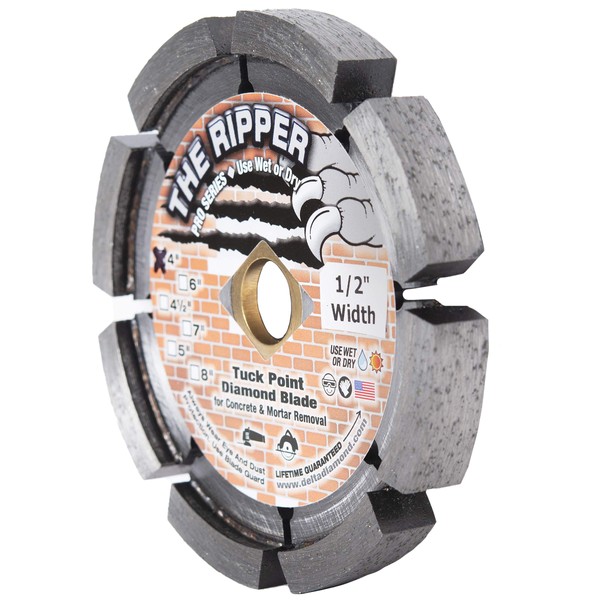 Delta Diamond Ripper Premium 4 Inch Tuck Point Diamond Blade,