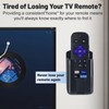 Runhike Hole-Free Remote Holder Wall Mount Compatible with Roku,Strong Adhesive