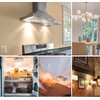 VOKWAK 4-Pack E14 LED Bulbs, Warm White 3000K, 8W (80W