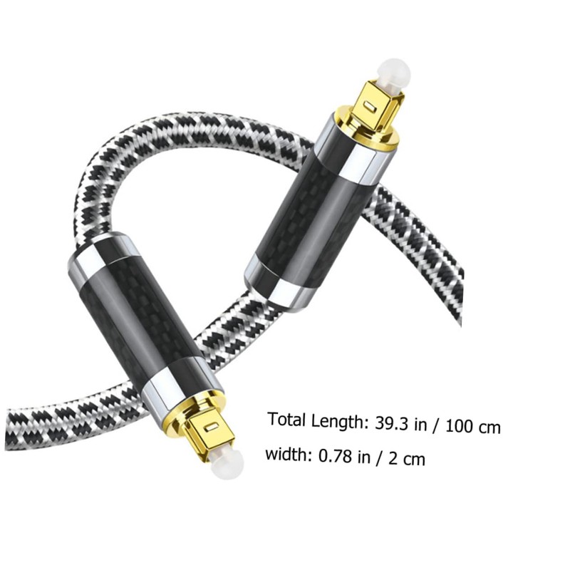 OSALADI Optical Audio Cable High Fidelity for Amplifiers Speakers Wear-Resistant