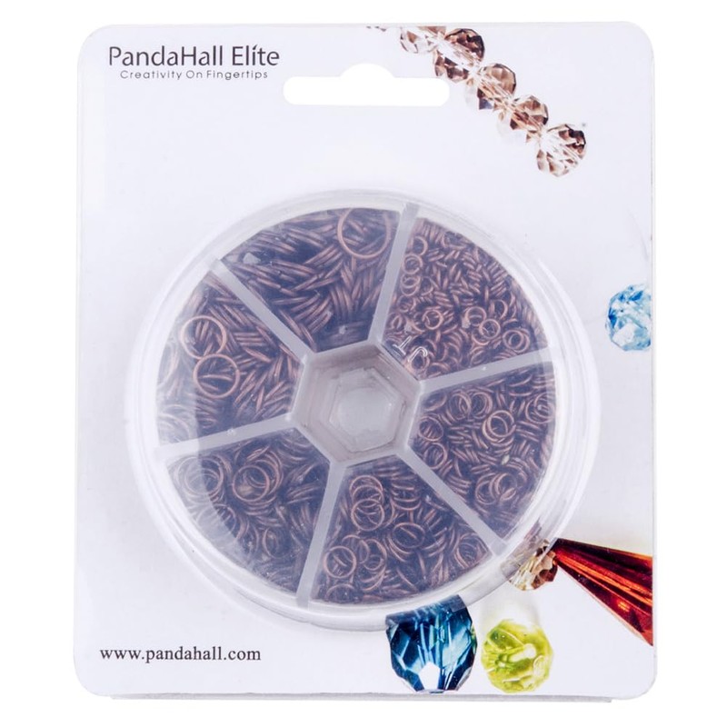PH PandaHall 1 Small Box of Assorted Iron Jump Rings