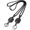 LIUGX 2 Pack Retractable Lanyards for ID Badges, Heavy DutyBreakaway