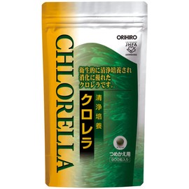 Orihiro Purifying Culture Chlorella Refill Aluminum Bags, 900 Tablets