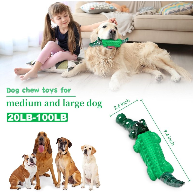 Fuufome Dog Chew Toy for Aggressive Chewers - Indestructible Toy