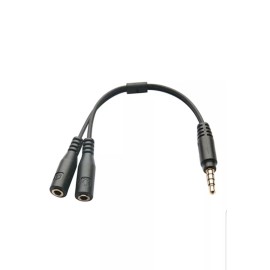 Unbranded 3.5mm Stereo Audio Cable 1Male to 2 Female Headphone Mic TRRS Y Splitter Adapter