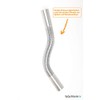 Bächlein Flexible siphon wall pipe for design siphon or cup