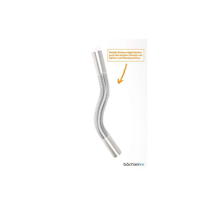 Bächlein Flexible siphon wall pipe for design siphon or cup