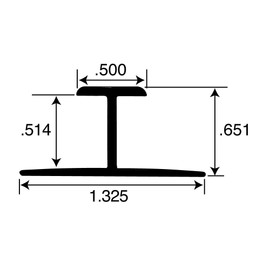 Outwater Aluminum H Channel Fits Material 1/2 Inch Thick Clear Anodized (Satin) Finish Aluminum Divider Moulding 48 Inch Length (Pack of 3)