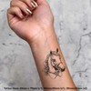 4 x 'horse' Temporary Tattoos - Water Resistant, Skin-Safe, Non-Toxic