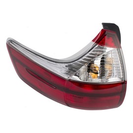 Brock Replacement Driver Tail Light Quarter Mounted Compatible with 2015-2019 Toyota Sienna EXCEPT SE