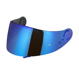 JQF Gear GT Air Visor Repalcement for GT Air 2, Outer Face Helmet Shield Compatible with CNS-1/Neotec/TC-5/TC-9 Accessories (Chrome Blue)