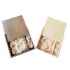 BEIJIGUANG Wooden Gift Box with Sliding Lid, Discreet Sliding Lid,