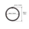 Amanaote Gun Black 1.5" Inner Diameter O Ring Non Welded