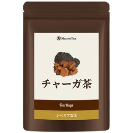 MacotoTea Chaga Tea, 0.04 oz (1 g) x 12 Packets, Tea Bag, Additive-free, Siberian Reishi (Trial)