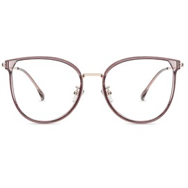 Firmoo 2023 Blue Light Blocking Reading Glasses 2.0 for Women/men, Anti Glare Reader Glasses, Rose Gold Round Computer Glasses for Screens