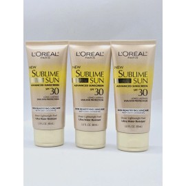 L'Oreal Paris 3  Pack - LOreal Sublime Sun Advanced Sunscreen SPF 30 Lotion, 3 oz