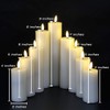 Eywamage Realistic Ivory Slim Flameless Pillar Candes with Remote, Real
