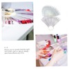 Mikinona Nail Art Design Set Fake Nail Tips Plastic Fan-shaped