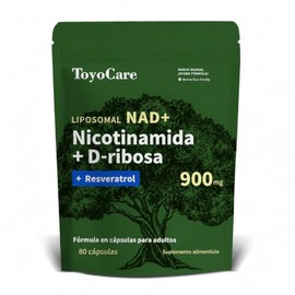 NAD+ Nicotinamida Ribosa y Resveratrol, 80 Cápsulas