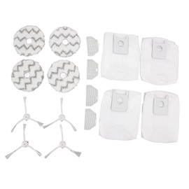 SOONALL Sweeping Robot Accessories Vacuum Cleaner Replacement Compatible for Roidmi EVA SDJ06RM Sweeping, Include 4 Dust Bag, 4 Filters, 4 Side Brush and 4 Mop Cloths
