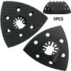 130Pcs 3-1/2 Inch 90mm Multi-Function Triangular Sanding Pad Kit, 5Pcs