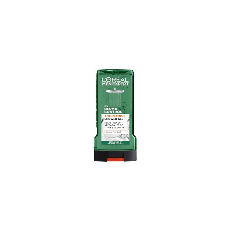 L'Oréal Men Expert Derma Control Anti-Blemish Shower Gel. Prevents Spots