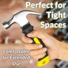 Mini Claw Hammer with Tape Measure, Stainless Steel Stubby Hammer