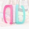 Healvian 4pcs Nail Cleaning Brush Wear-resistant Fingernail Scrub Tools Bent