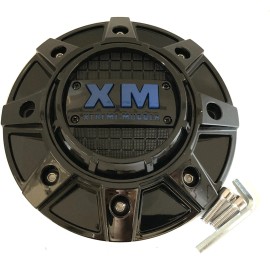 XM Xtreme Mudders 320L203 XM Xtreme Mudder Blue & Chrome Wheel Center Cap
