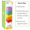 Pidoko Kids Wooden Stacking Building Blocks (49 Pcs) - Colorful