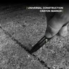 TRACER Construction Lumber Crayon Markers, Pack of 12 - Black.